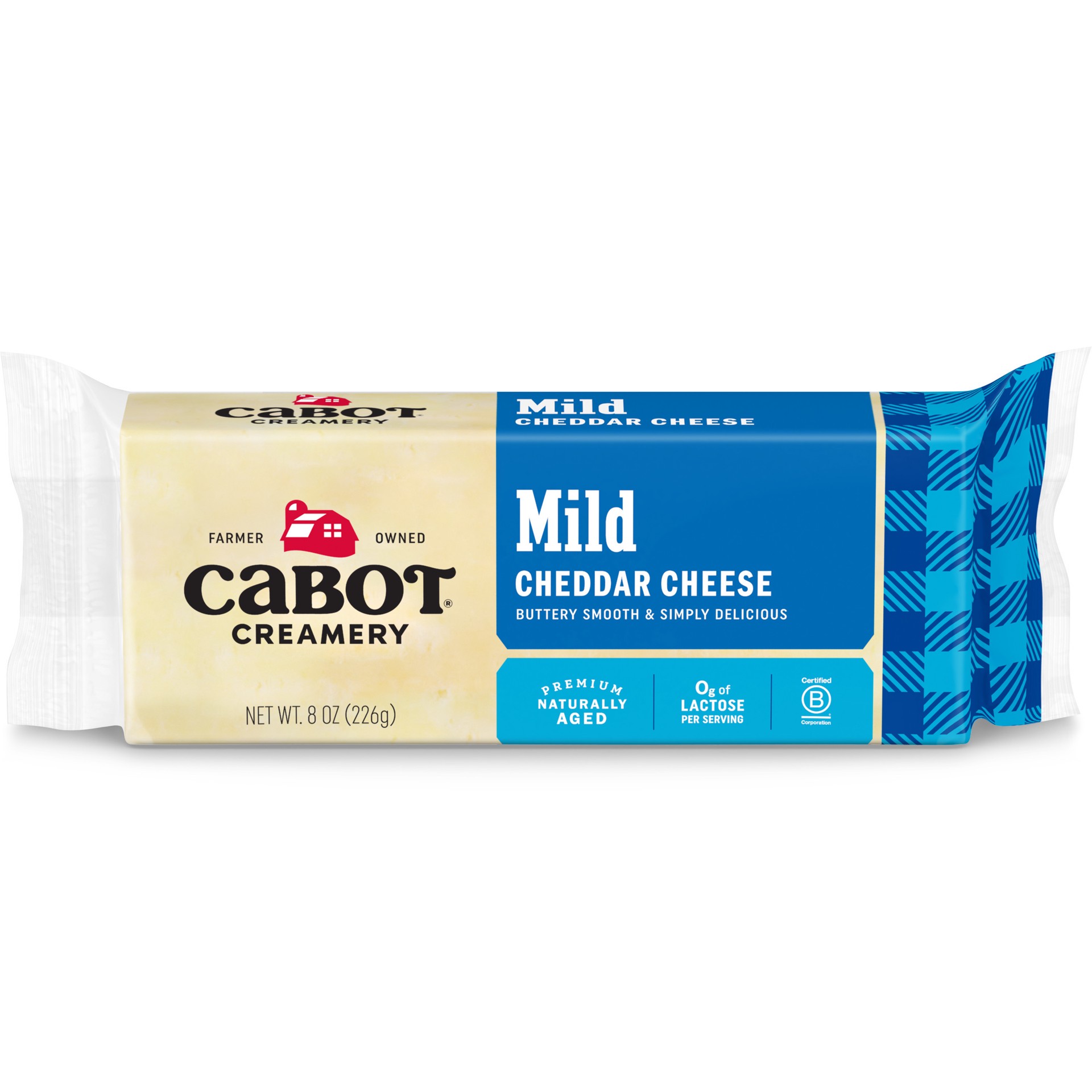 slide 1 of 10, Cabot Creamery Bar Mild Cheddar Cheese 8 oz, 8 oz