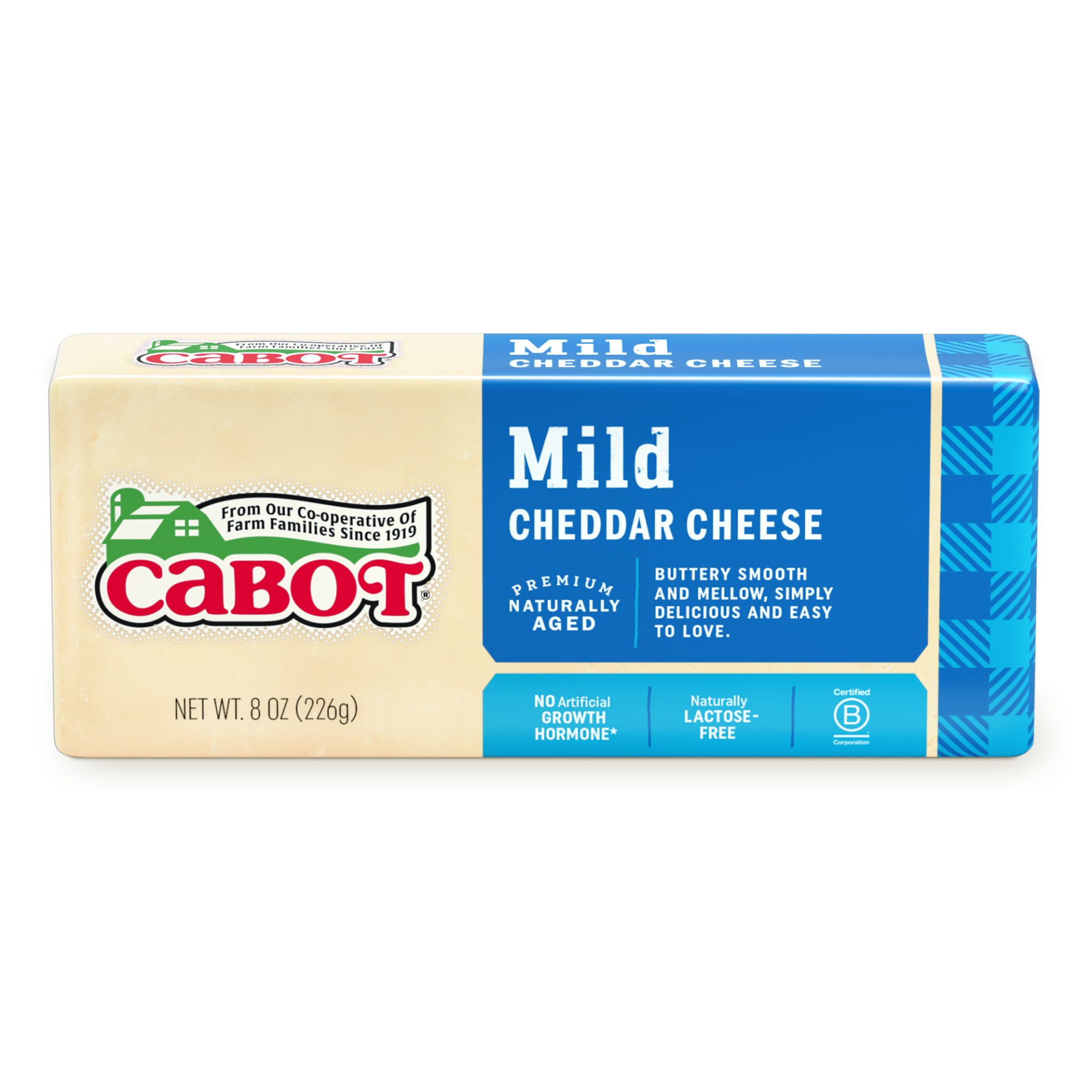 slide 1 of 5, Cabot Mild Cheddar Cheese, 8 oz