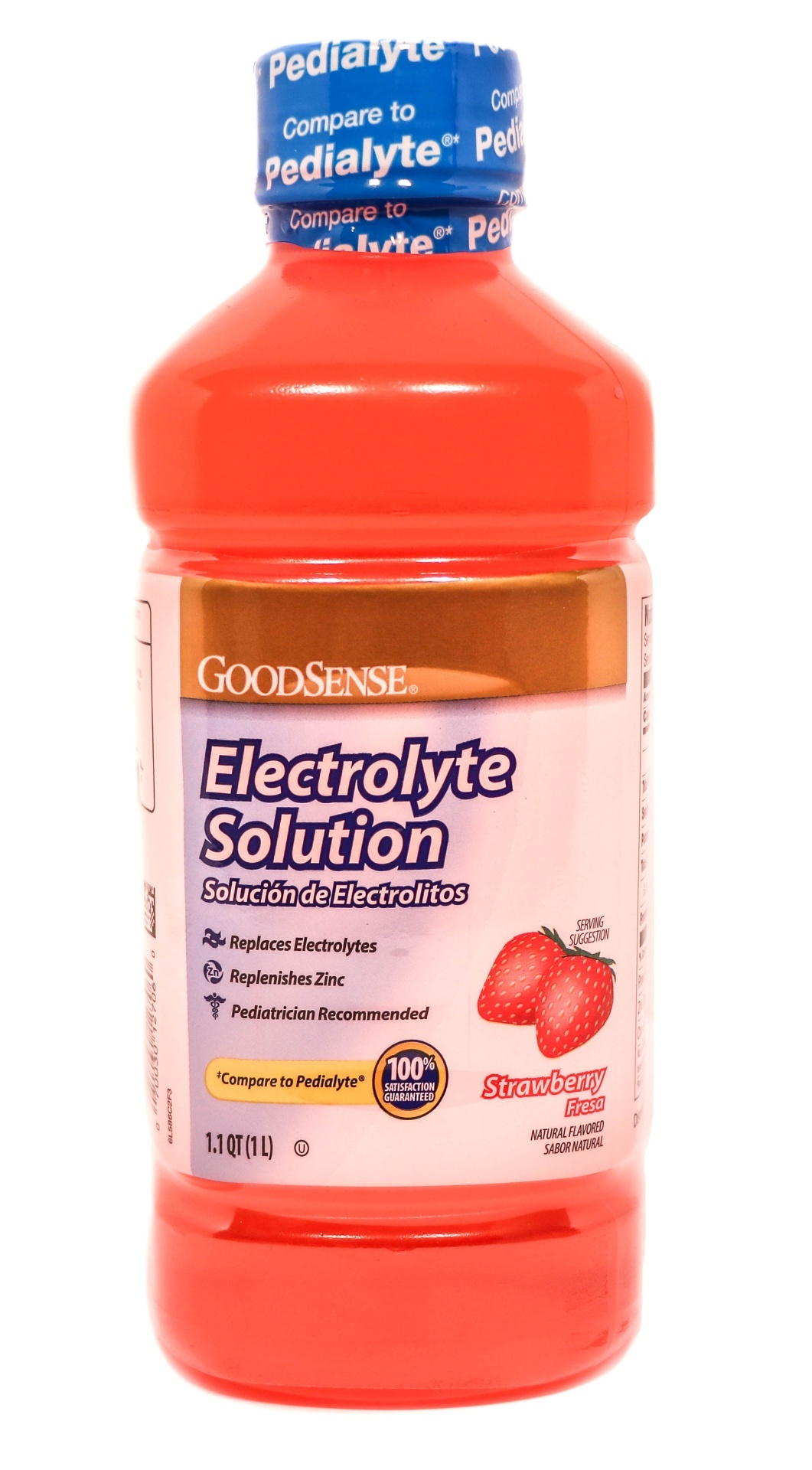 slide 1 of 1, Good Sense Strawberry Electrolyte Solution, 1 liter