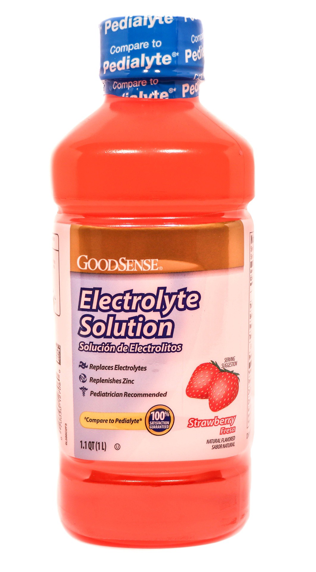 slide 1 of 1, Good Sense Strawberry Electrolyte Solution, 1 liter