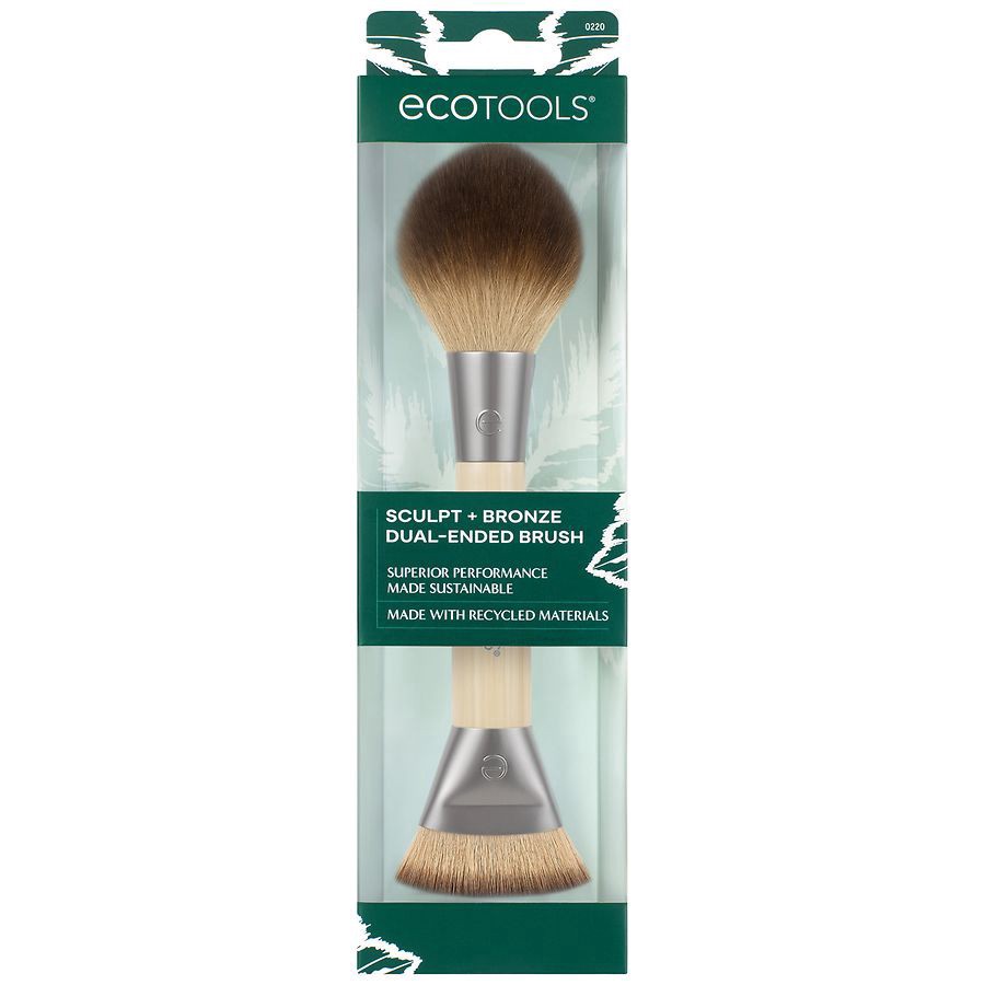 slide 1 of 1, EcoTools Sculpt + Bronze Dual Ended Brush, 1 ct