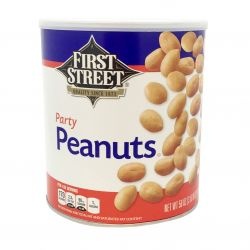 slide 1 of 1, First Street Party Peanuts, 56 oz