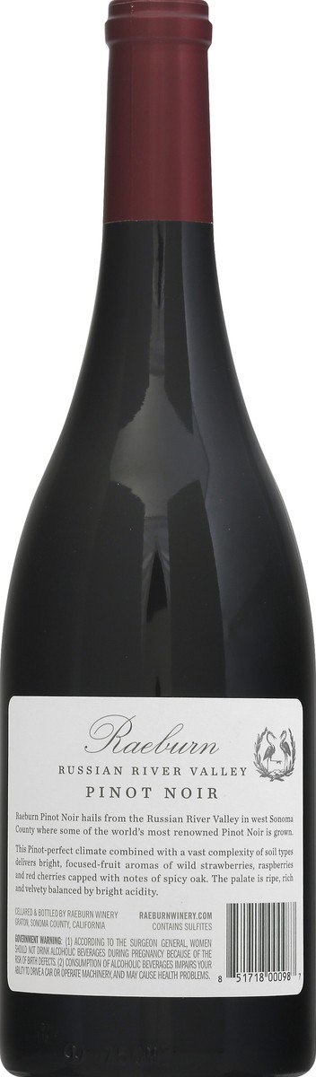 slide 4 of 10, Raeburn Russian River Valley 2017 Pinot Noir 750 ml, 750 ml