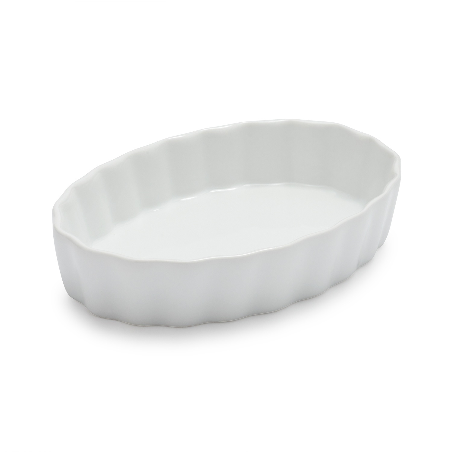 slide 1 of 1, Sur La Table Porcelain Oval Crme Brle Dish, 4 oz