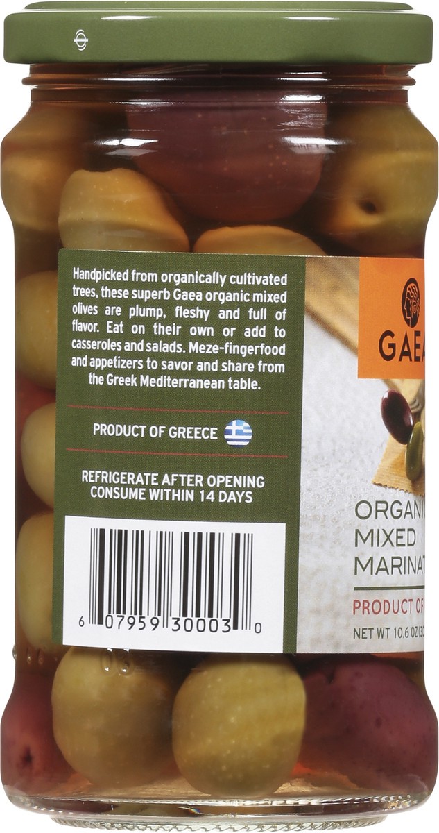 slide 6 of 12, Gaea Organic Marinated Mixed Olives 10.6 oz, 10.6 oz