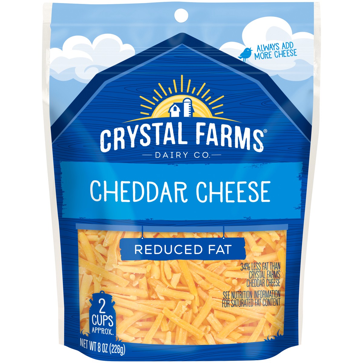 slide 1 of 1, Crystal Farms Cheese, 8 oz