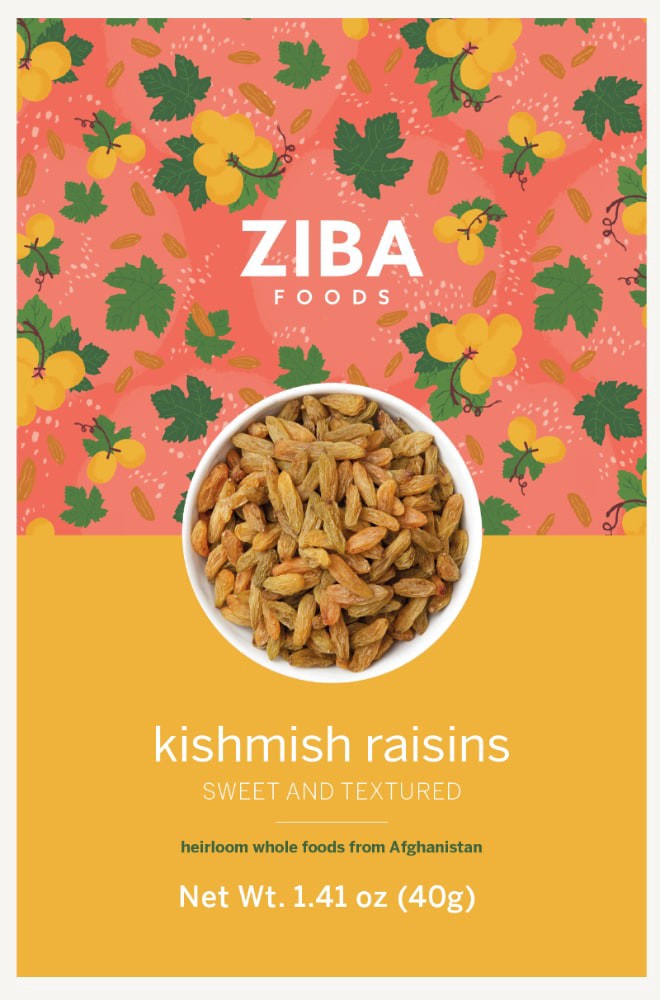slide 1 of 1, Ziba Foods Kishmish Raisins, 1.41 oz