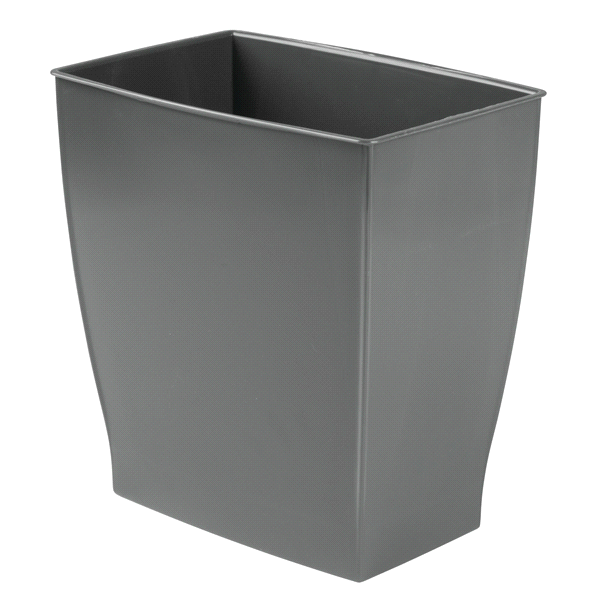 slide 1 of 1, InterDesign Trash Can, Slate, 1 ct