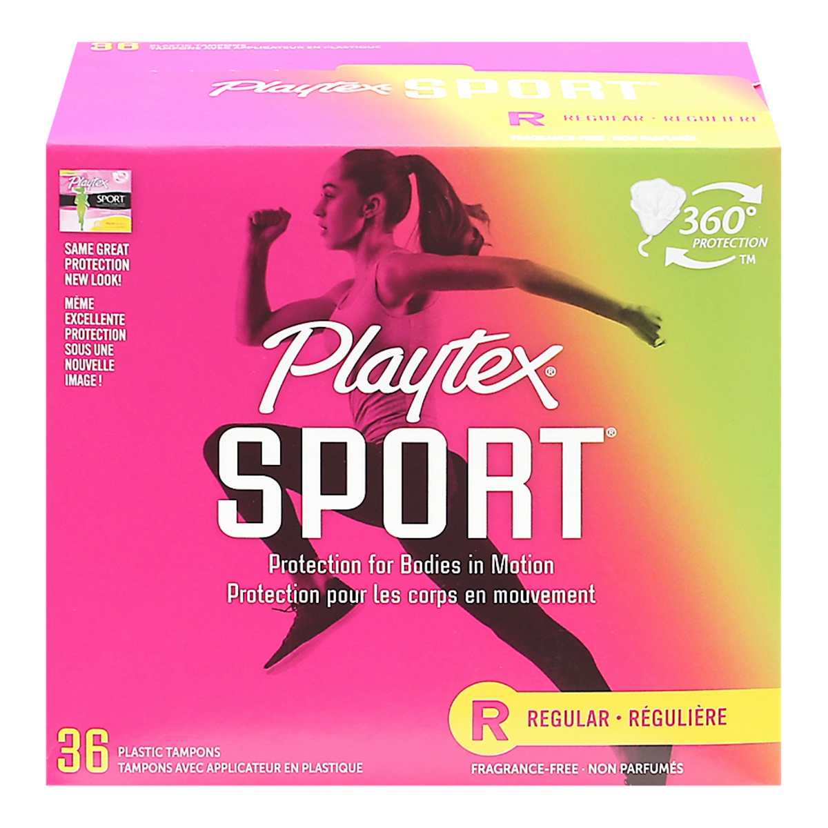 slide 1 of 6, Playtex Sport Regular Unscented Tampons, 36 ct
