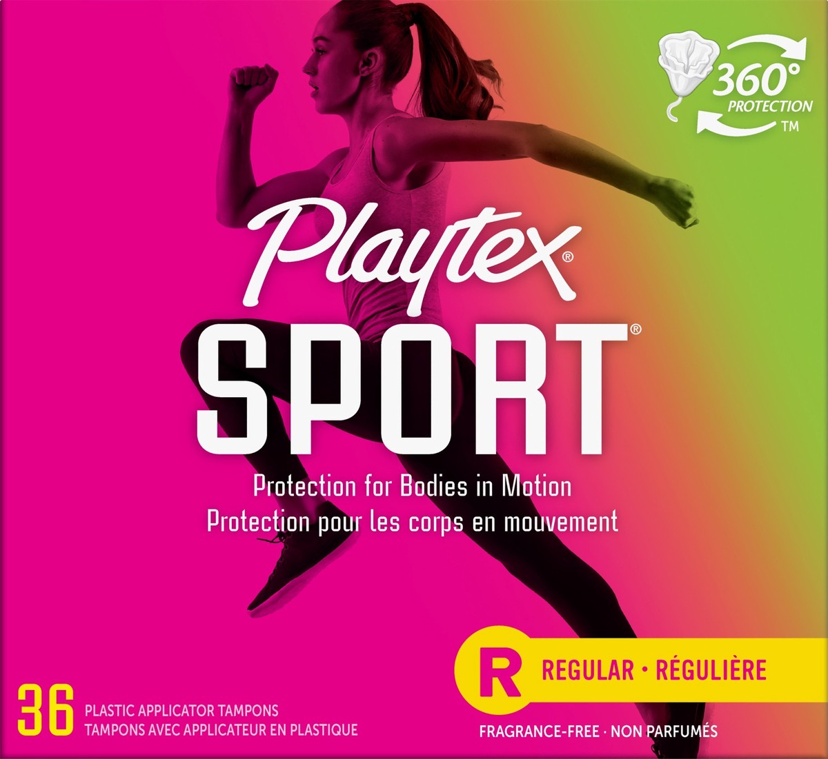 slide 2 of 7, Playtex Sport Tampons - Plastic - Unscented - Regular - 36ct, 36 ct