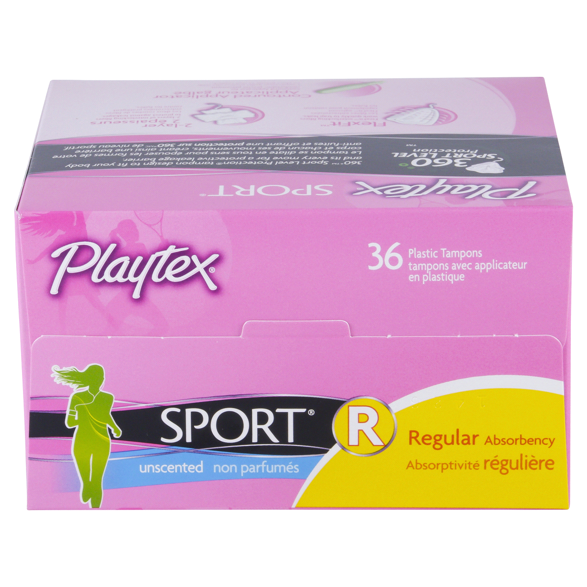 slide 5 of 6, Playtex Sport Regular Unscented Tampons, 36 ct