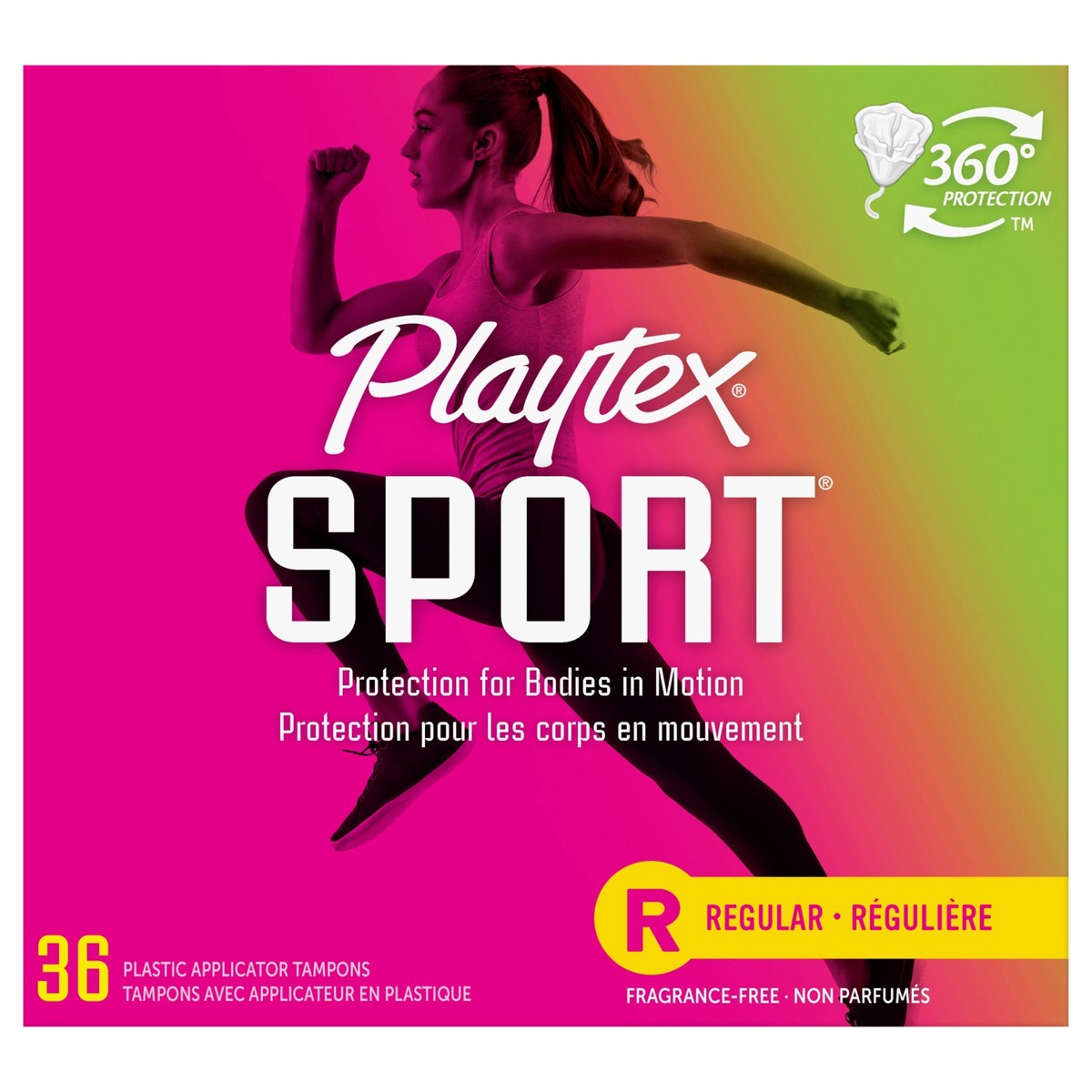 slide 1 of 7, Playtex Sport Unscented Regular Tampons, 36 ct