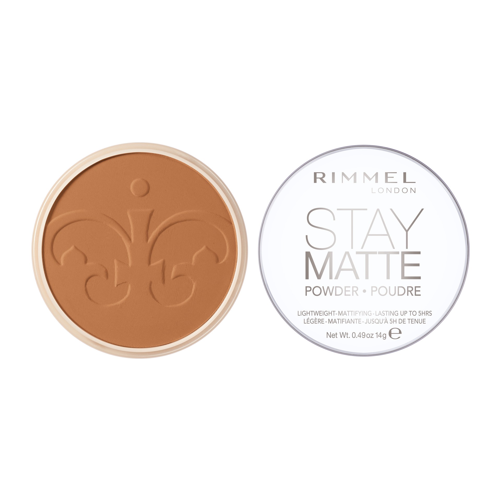 slide 1 of 1, COTY RIMMEL LONDON Rimmel London Stay Matte - 031 Pecan - Pressed Powder, Lightweight, High Coverage, Shine Control, 0.49oz, 0.47 oz