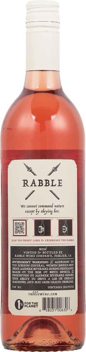 slide 6 of 9, Rabble Paso Robles Rose Wine 750 ml, 750 ml