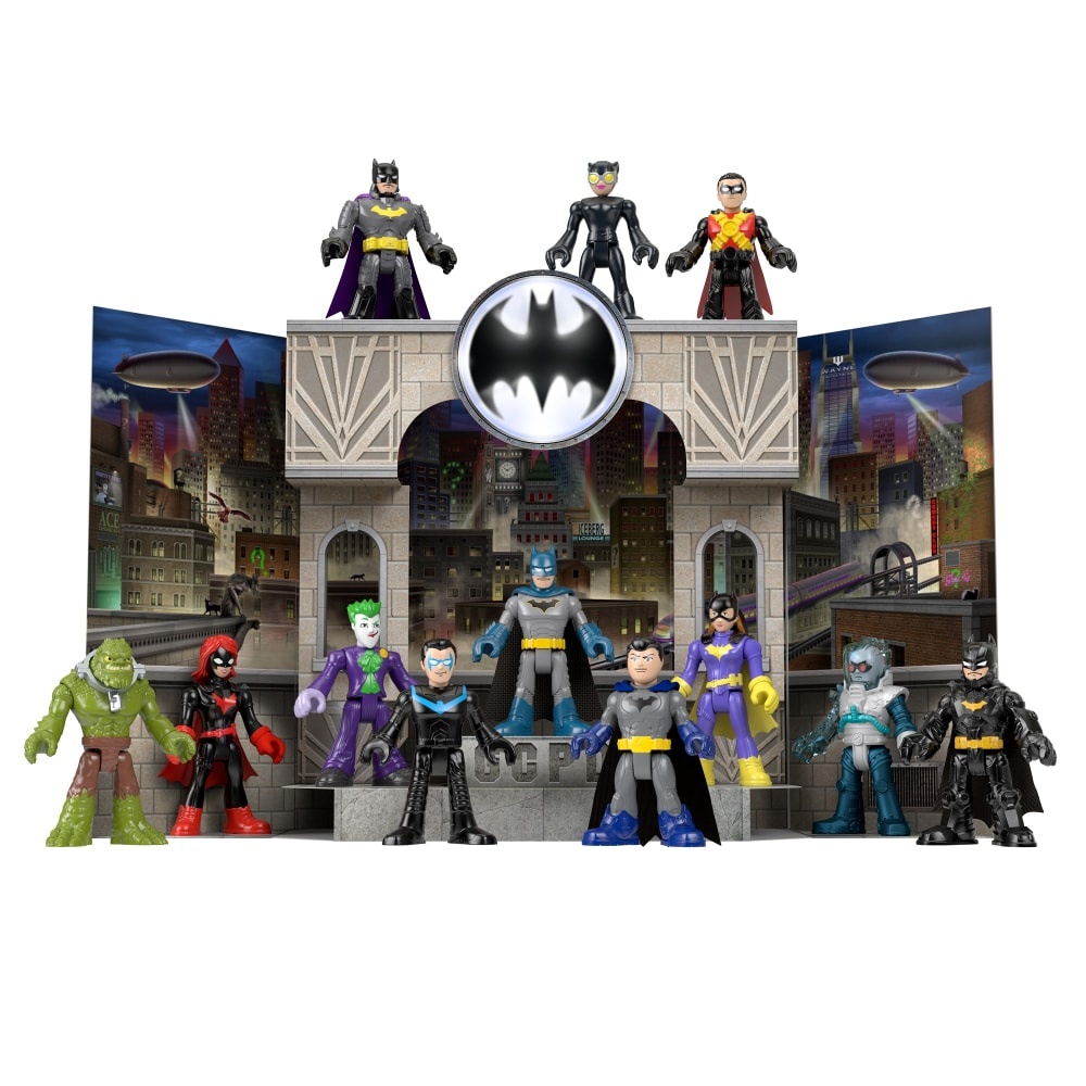 slide 1 of 1, Fisher-Price Imaginext Dc Super Friends Gotham City Pop-Up Playset, 1 ct