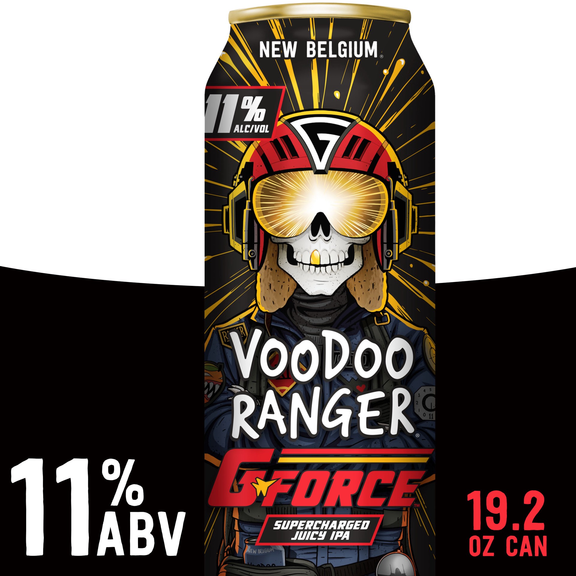 slide 1 of 4, Voodoo Ranger G-Force Supercharged Juicy IPA, 19.2 fl oz Can, 19.2 fl. oz