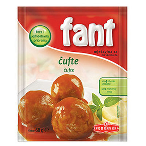 slide 1 of 1, Podravka Meatballs Fant Cufte, 60 gram