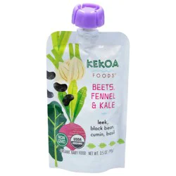 Kekoa Foods Organic Beets, Fennel & Kale Baby Food 3.5 oz