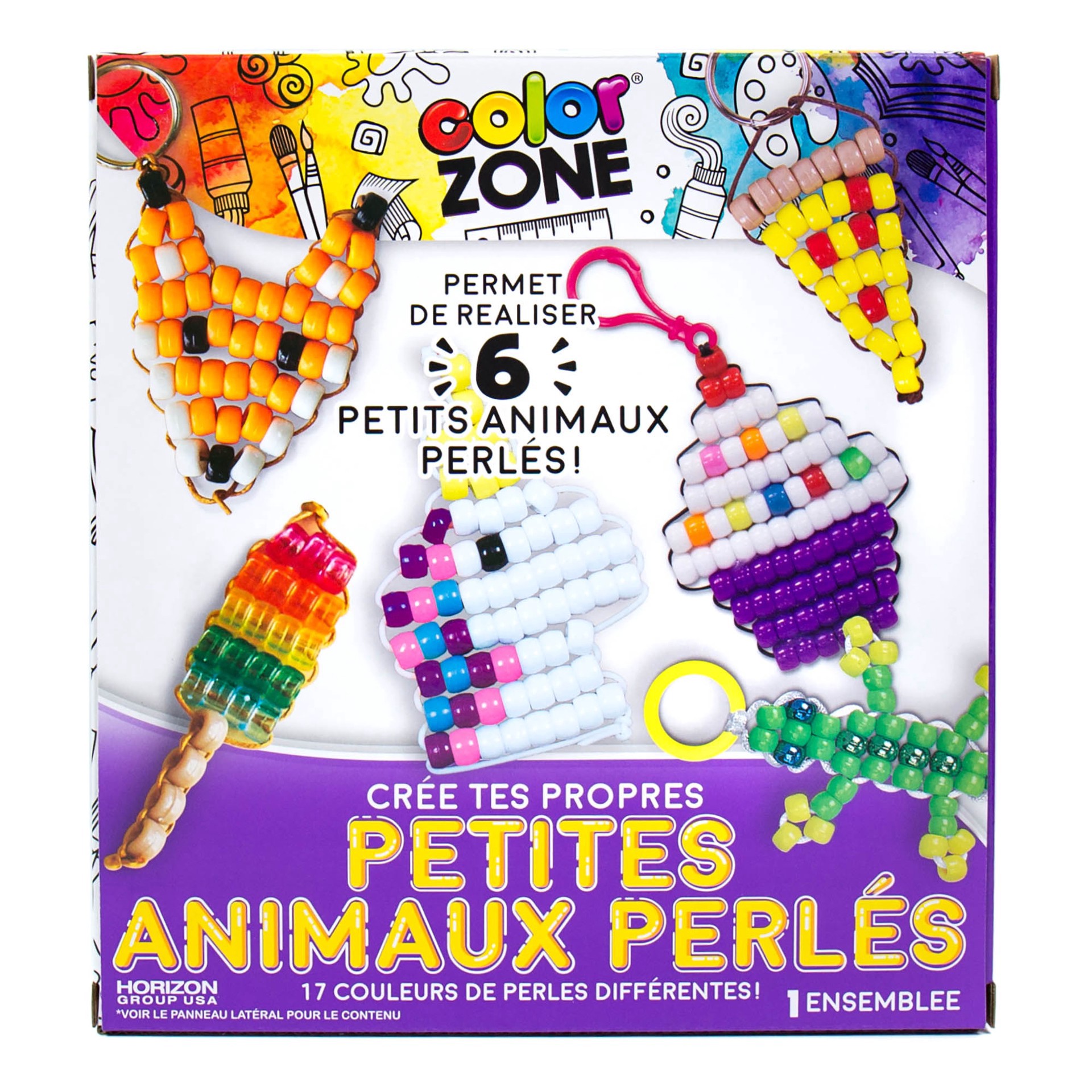 slide 4 of 6, Color Zone Create Your Own Bead Pets, 14 colors