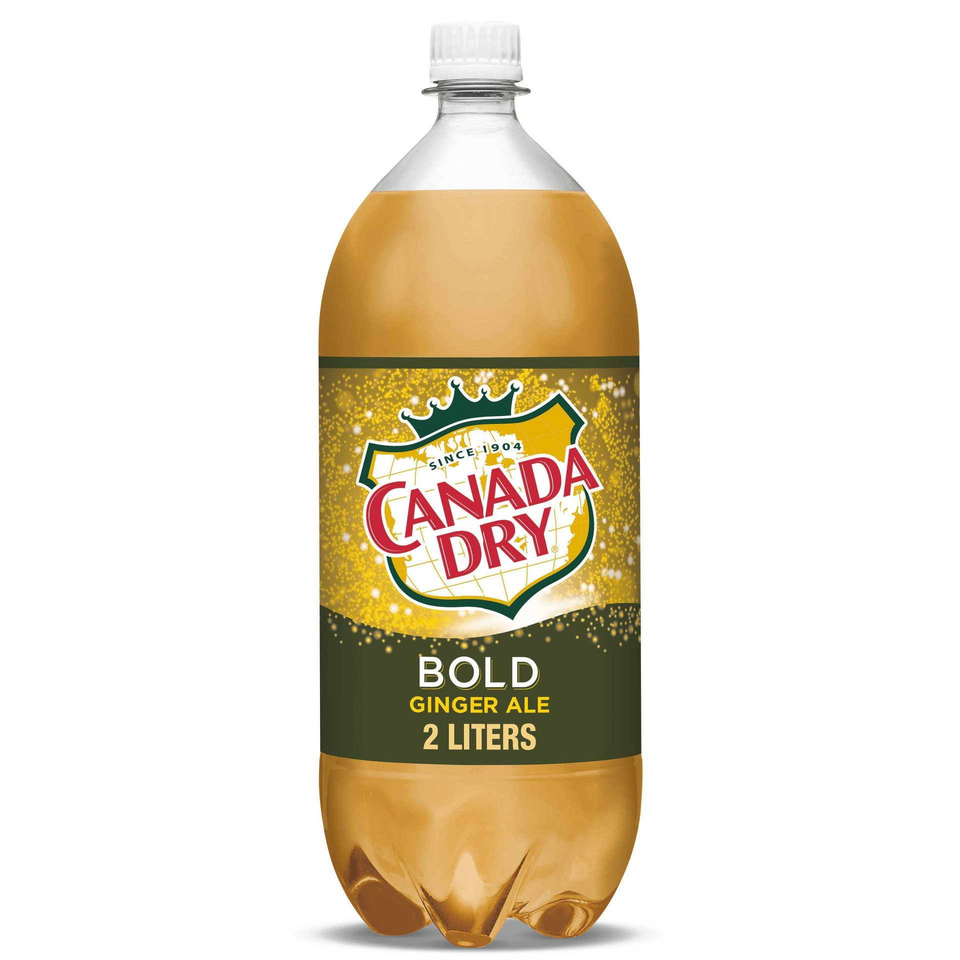 slide 1 of 5, Canada Dry Caffeine Free Bold Ginger Ale 2 lt, 2 liter