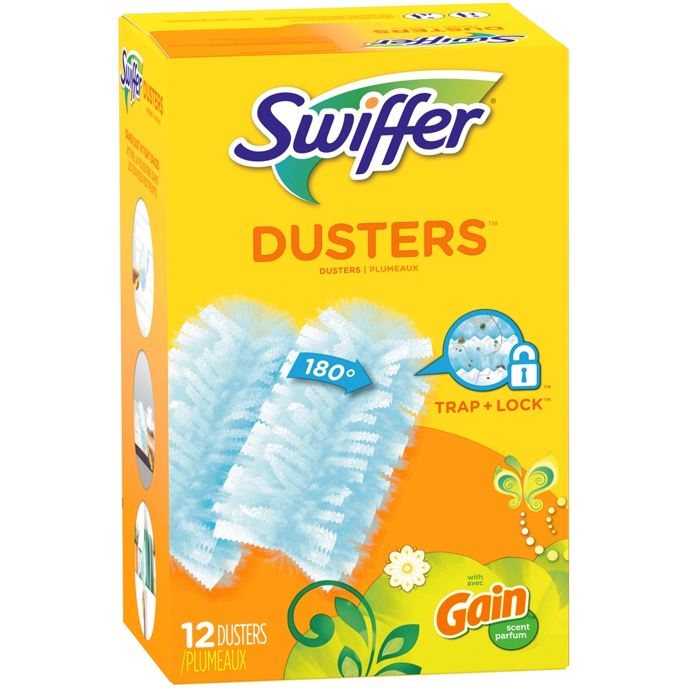 slide 3 of 3, Swiffer with Gain Scent Dusters, 12 ct