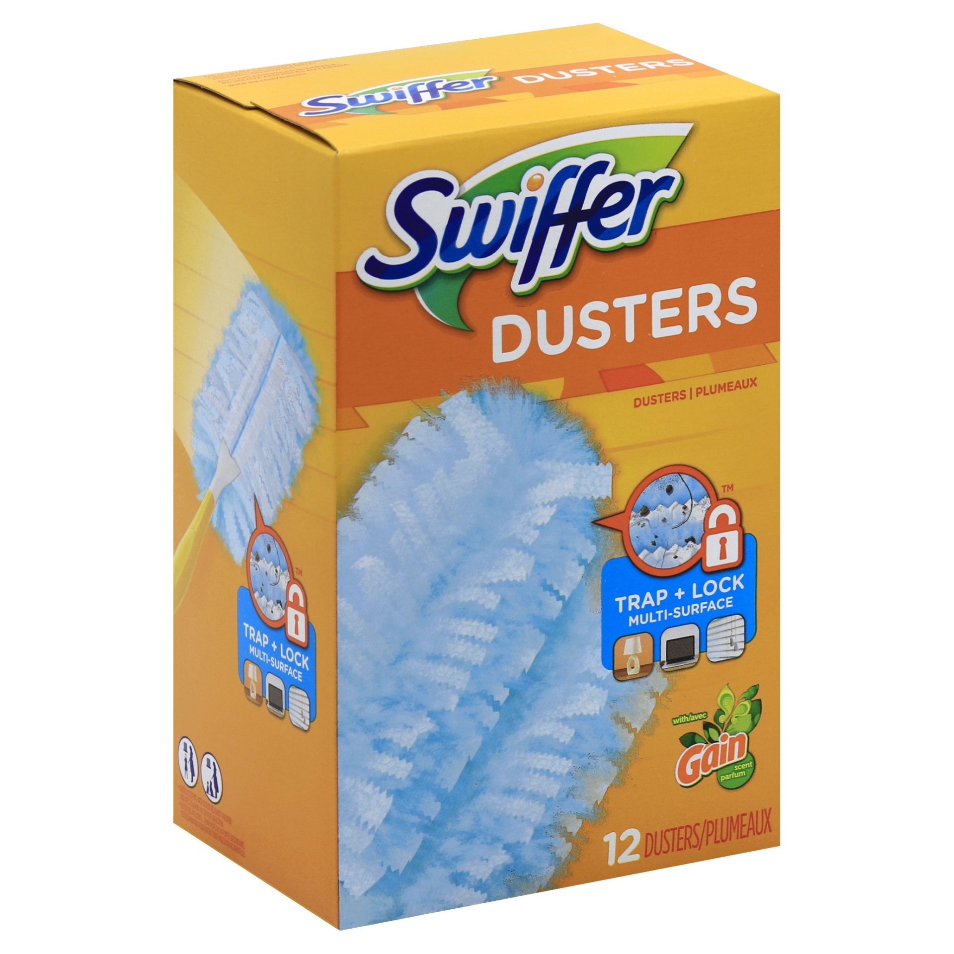 slide 1 of 3, Swiffer with Gain Scent Dusters, 12 ct