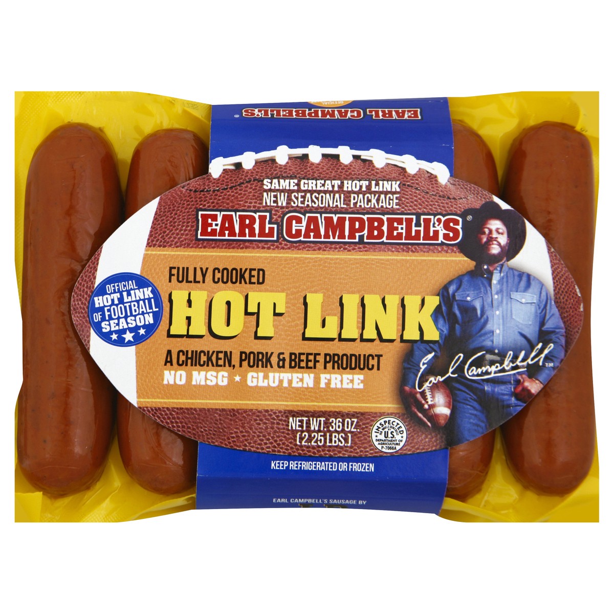 slide 5 of 6, Earl Campbell's Hot Link 36 oz, 36 oz