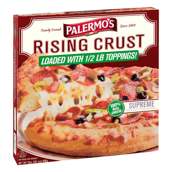 slide 1 of 1, Palermo's Rising Crust Pizza, Supreme, 33 oz