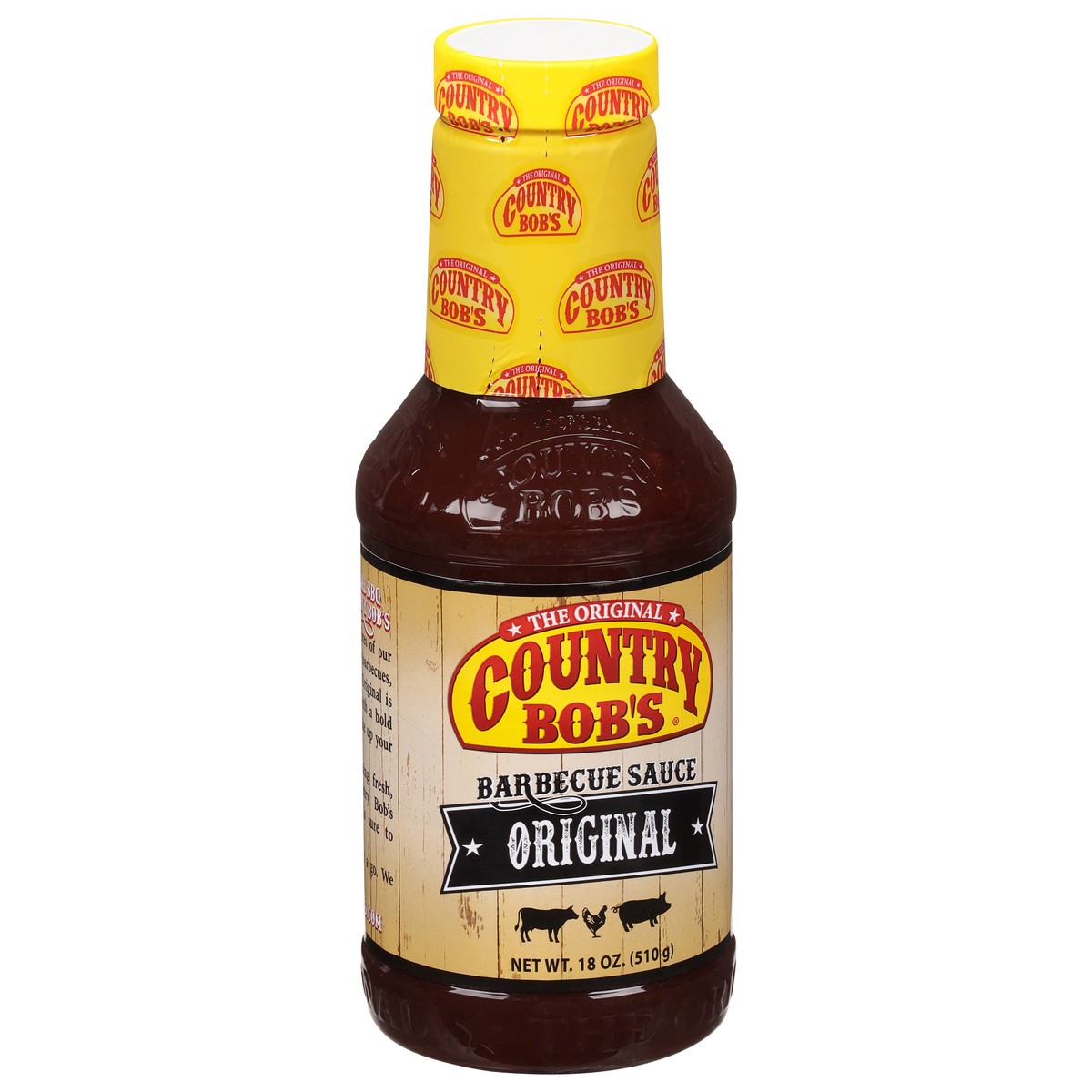 slide 5 of 9, Country Bob's Original Barbecue Sauce 18 oz, 18 oz