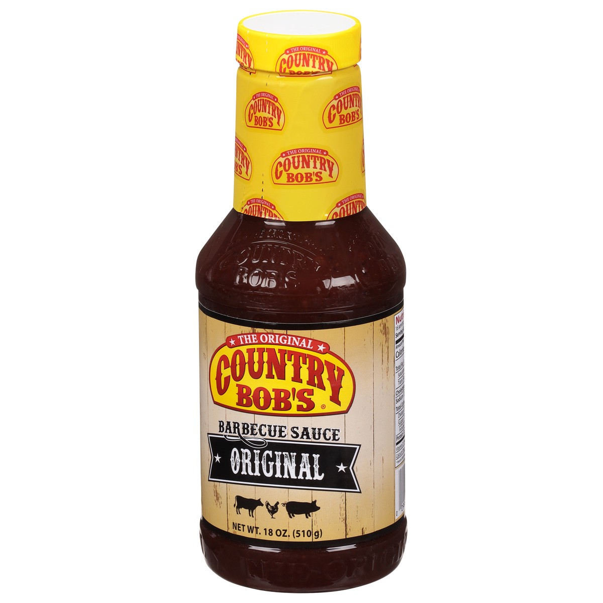 slide 4 of 9, Country Bob's Original Barbecue Sauce 18 oz, 18 oz