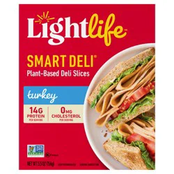Lightlife Smart Deli Plant-Based Vegan Turkey Slices