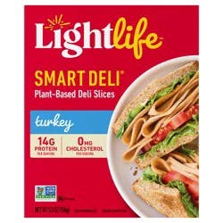 Lightlife Smart Deli Plant-Based Vegan Turkey Slices