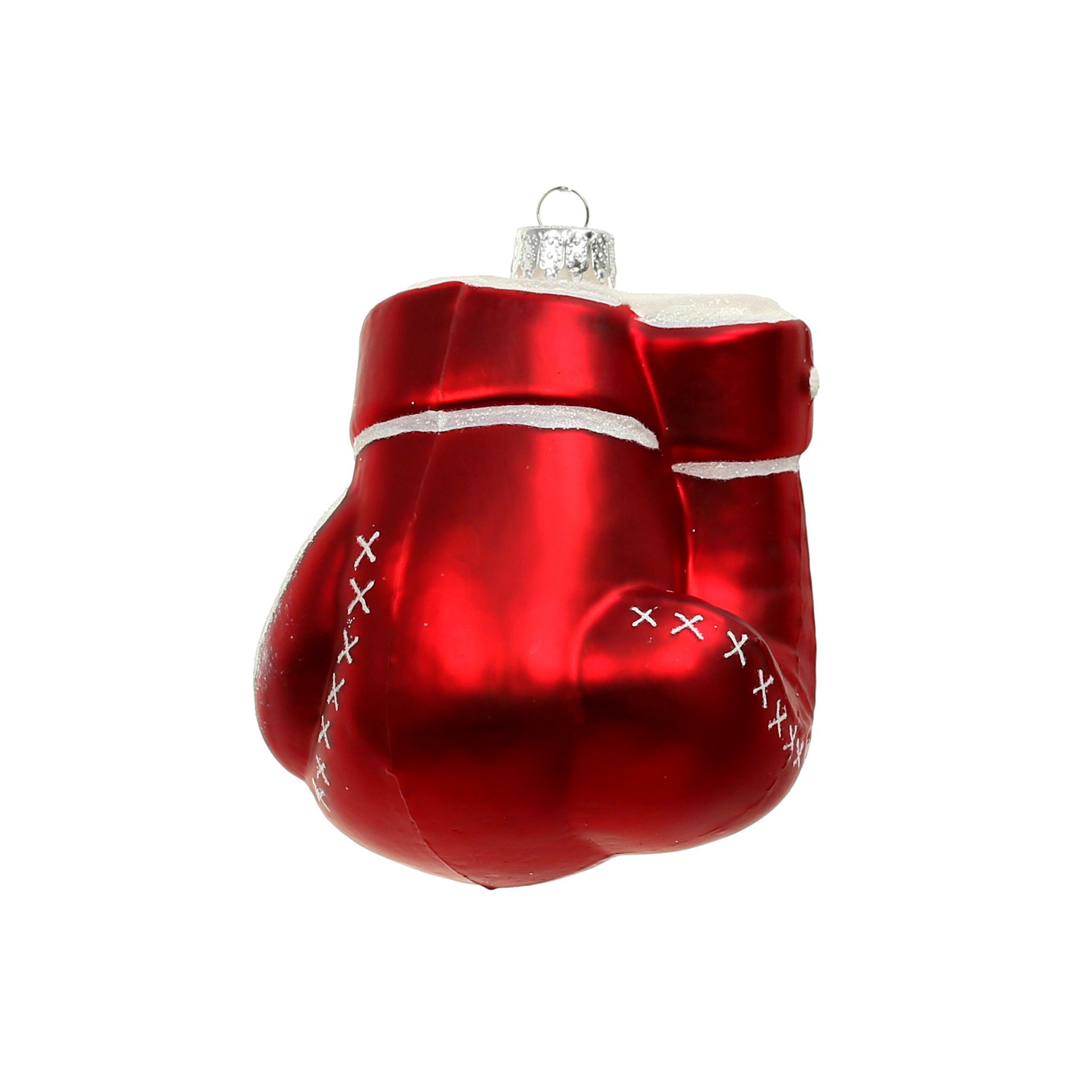 slide 3 of 4, 3.5" Red Glass Boxing Gloves Ornament By Ashland, 3.5 in