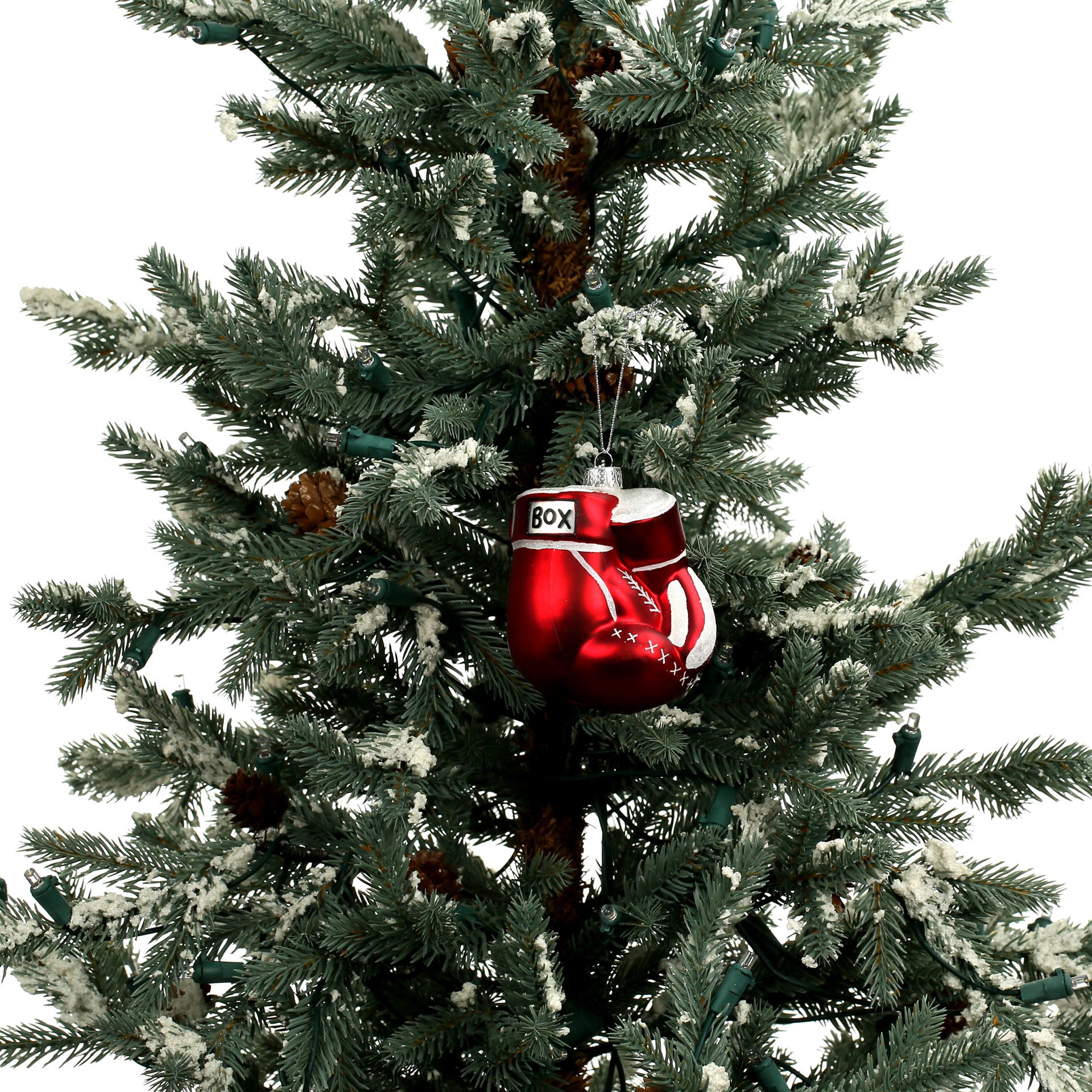 slide 4 of 4, 3.5" Red Glass Boxing Gloves Ornament By Ashland, 3.5 in