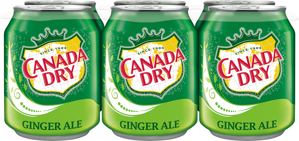 slide 2 of 3, Canada Dry Ginger Ale Soda, 8 fl oz cans, 6 pack, 6 ct; 8 fl oz