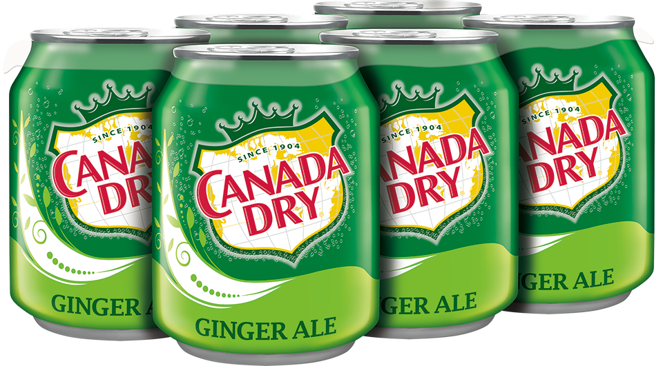 slide 3 of 3, Canada Dry Ginger Ale Soda, 8 fl oz cans, 6 pack, 6 ct; 8 fl oz