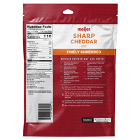 slide 3 of 5, Meijer Finely Shredded Sharp Cheddar Cheese, 16 oz