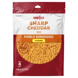 Meijer Finely Shredded Sharp Cheddar Cheese