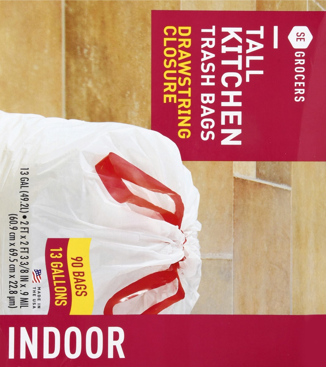 slide 10 of 12, SE Grocers Tall Kitchen Bag, 90 ct