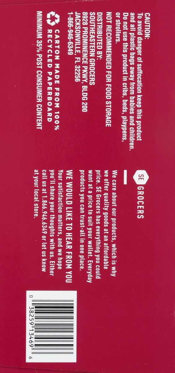 slide 11 of 12, SE Grocers Tall Kitchen Bag, 90 ct