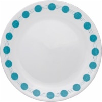 slide 1 of 1, Corelle Livingware South Beach Lunch Plate - White/Green, 10.25 in