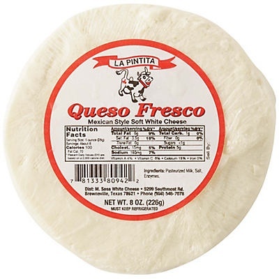 slide 1 of 1, La Piñata Mexican Style Soft White Cheese, 8 oz