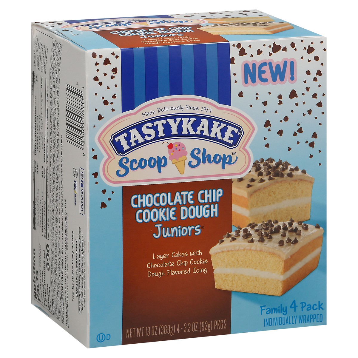 slide 2 of 9, Tastykake Scoop Shop Family Pack Juniors Chocolate Chip Cookie Dough Juniors 4 ea, 12 oz