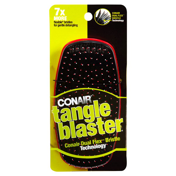 slide 1 of 1, Conair Tangle Blaster Dual Flex Bristle Brush, 1 ct