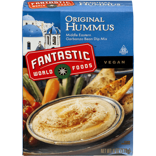 slide 1 of 1, Fantastic World Foods Original Hummus Dip Mix Vegan, 6 oz