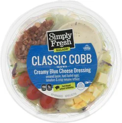 Simply Fresh Salads Salad with Creamy Blue Cheese Dressing Classic Cobb 6.2 oz