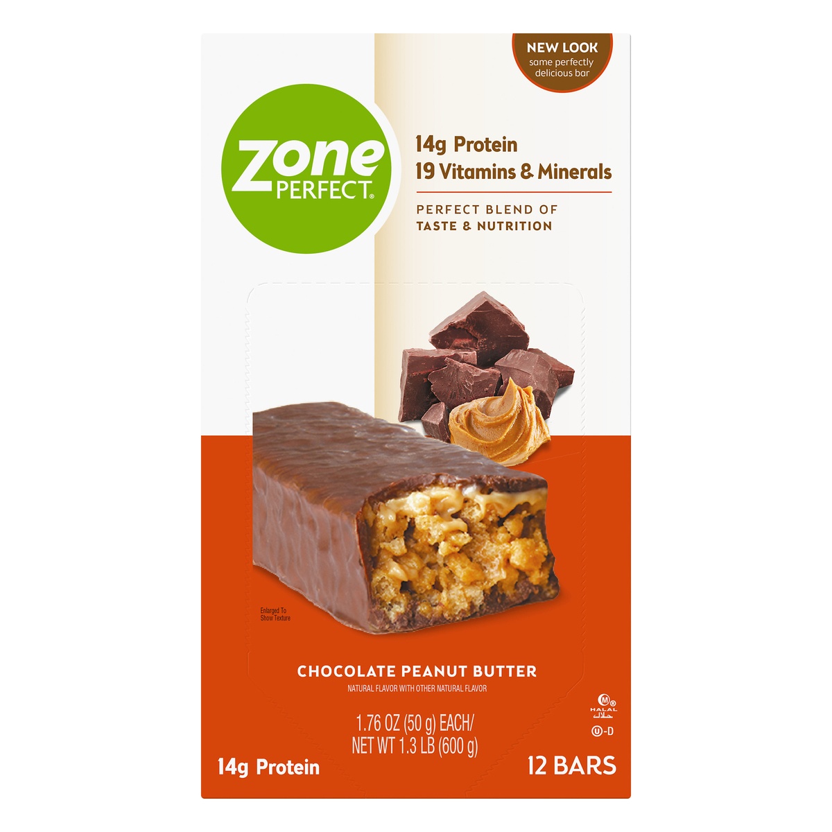 slide 1 of 1, Zone Perfect Nutrition Bars, Chocolate Peanut Butter Caddy, 21.12 oz