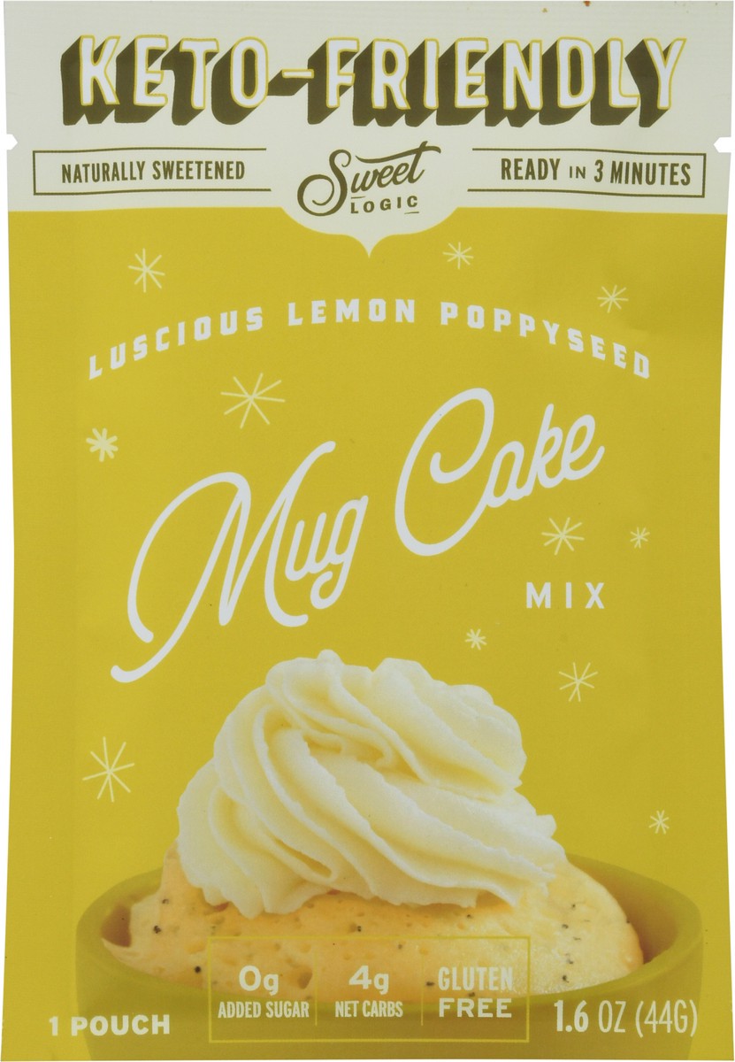 slide 9 of 9, Sweet Logic Luscious Lemon Poppyseed Mug Cake Mix 1.6 oz, 1.6 oz