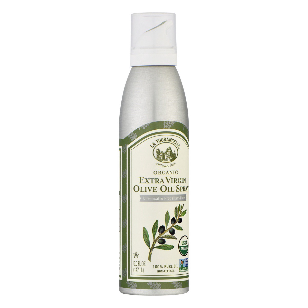 slide 4 of 9, La Tourangelle Extra Virgin Olive Spray Oil, 5 fl oz