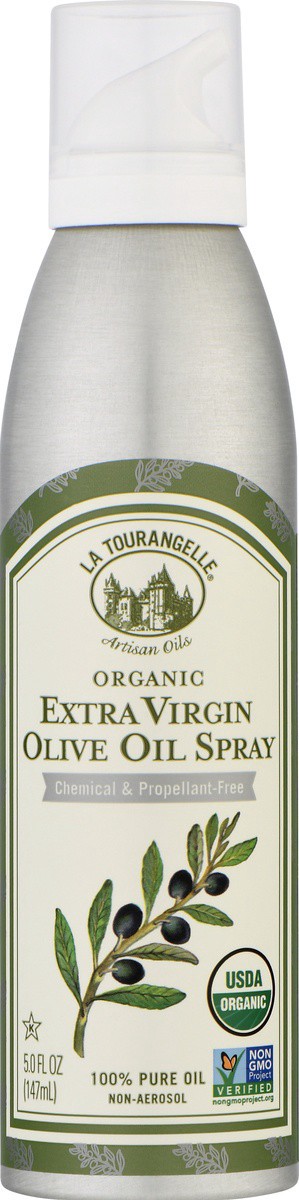 slide 9 of 9, La Tourangelle Extra Virgin Olive Spray Oil, 5 fl oz